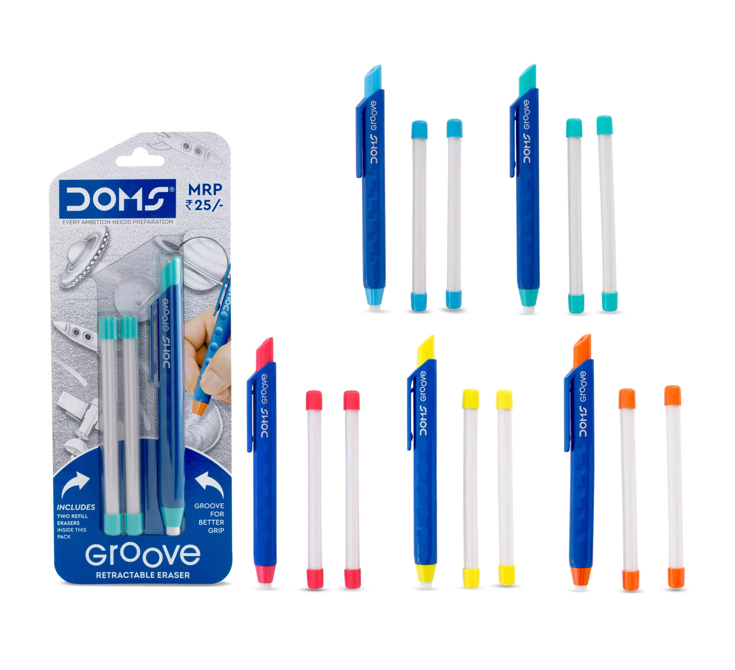 Doms GROOVE RETRACEABLE Eraser