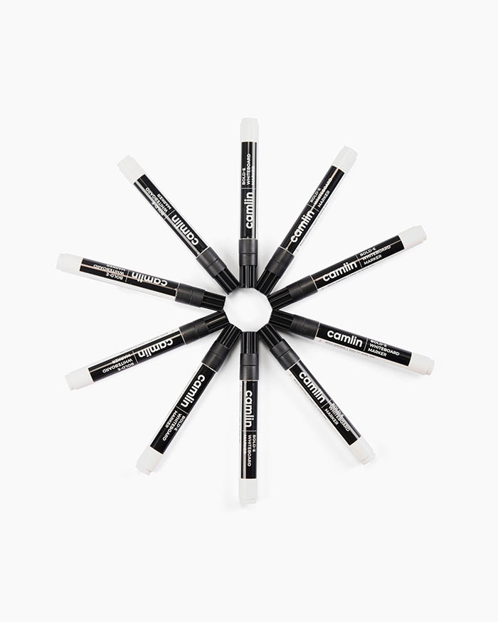 Camlin BOLD-e WHITE Board Marker (10 Pcs)
