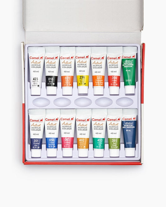 Camel Artist Acrylic Colour 40ml (12 Shades)