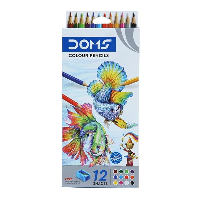 Doms FULL SIZE 12 Shades Pencil Colour