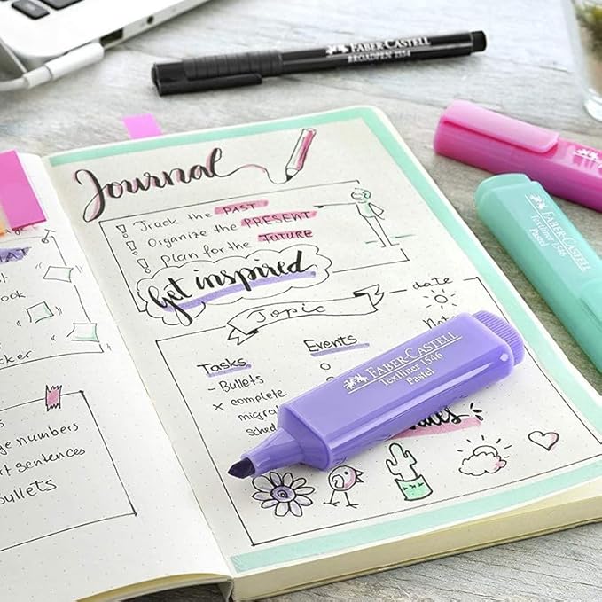 Faber-Castell ASSORTED PASTEL Textliners (Set of 5)