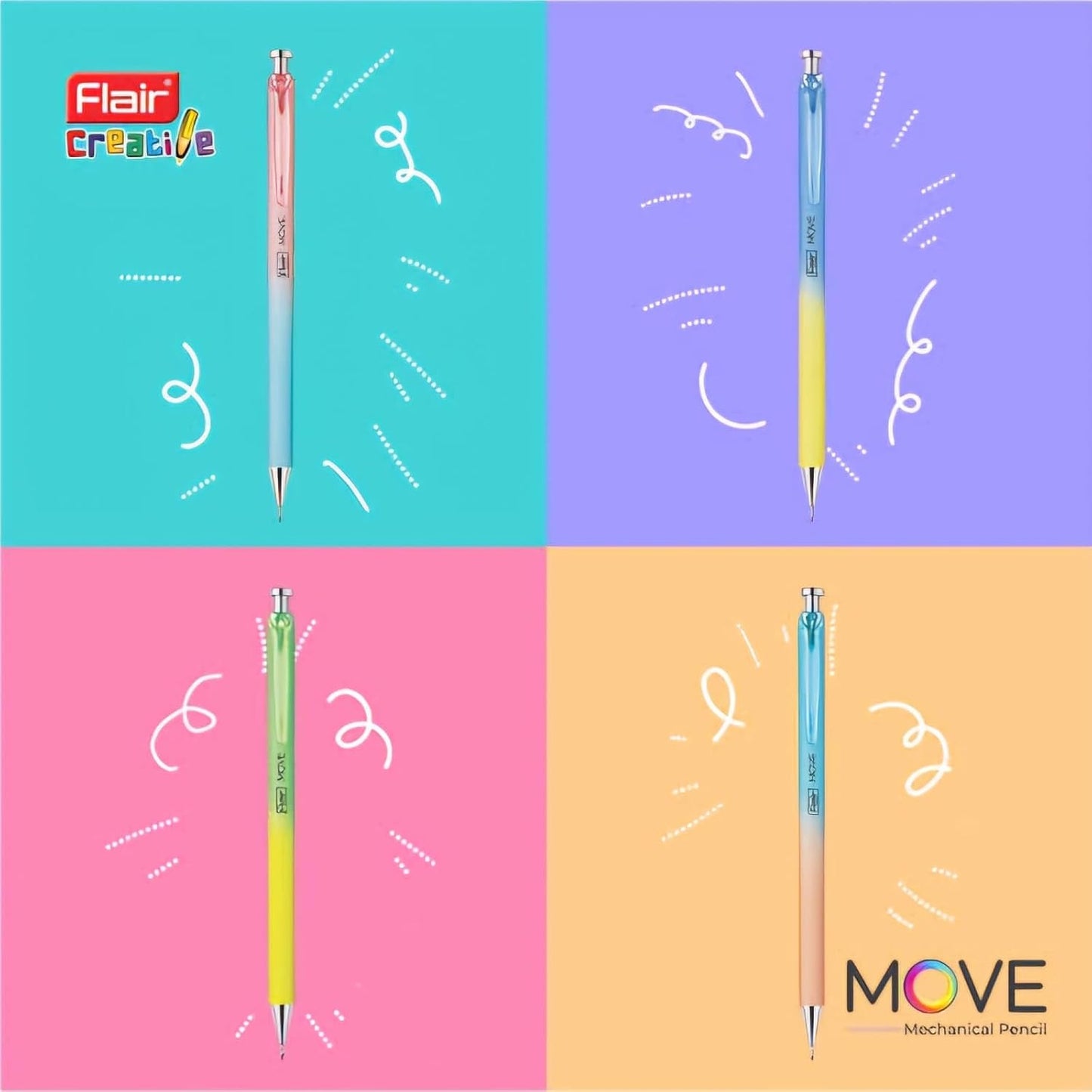 Flair MOVE 0.7mm Pencil (Pack of 5)