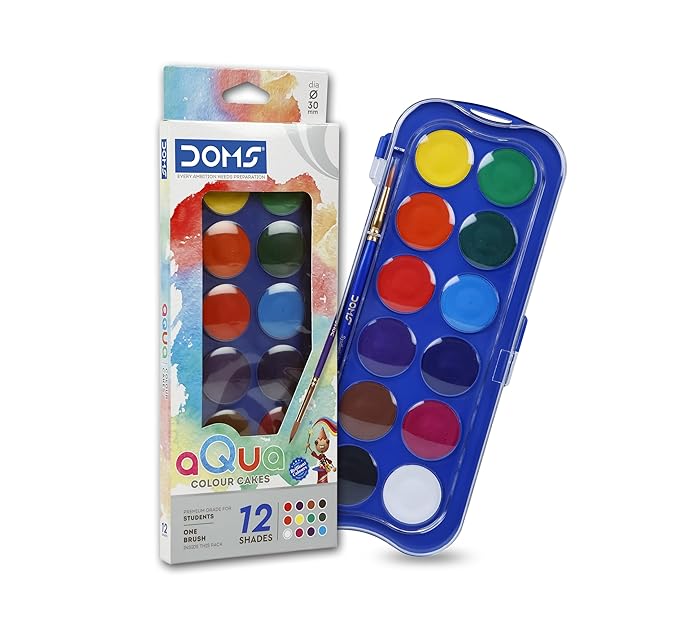 Doms WATER COLOUR Cakes (12 Shades)