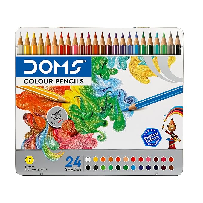 Doms FULL SIZE 24 Shades Pencil Colour