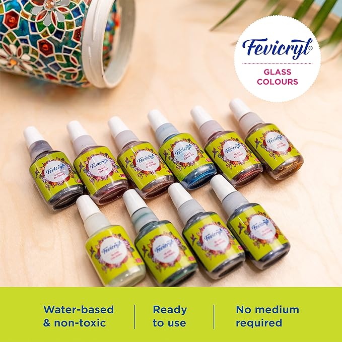 Fevicryl GLASS COLOUR 10 Shades