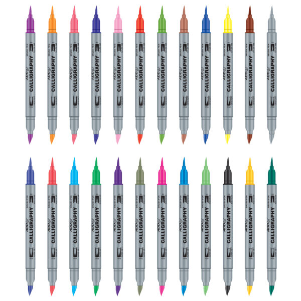Add Gel CALLIGRAPHY 24SH Dual Tip Brush Pen