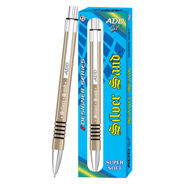 Add Gel SILVER SAND LIQUID FLUID Ink Pen
