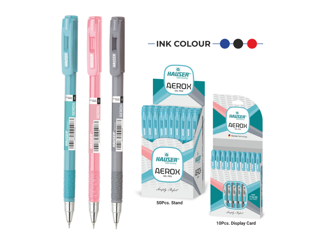 Hauser AEROX Gel Pen (Pack of 10)