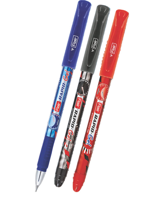 Flair RAPID Gel Pen (Pack of 10)