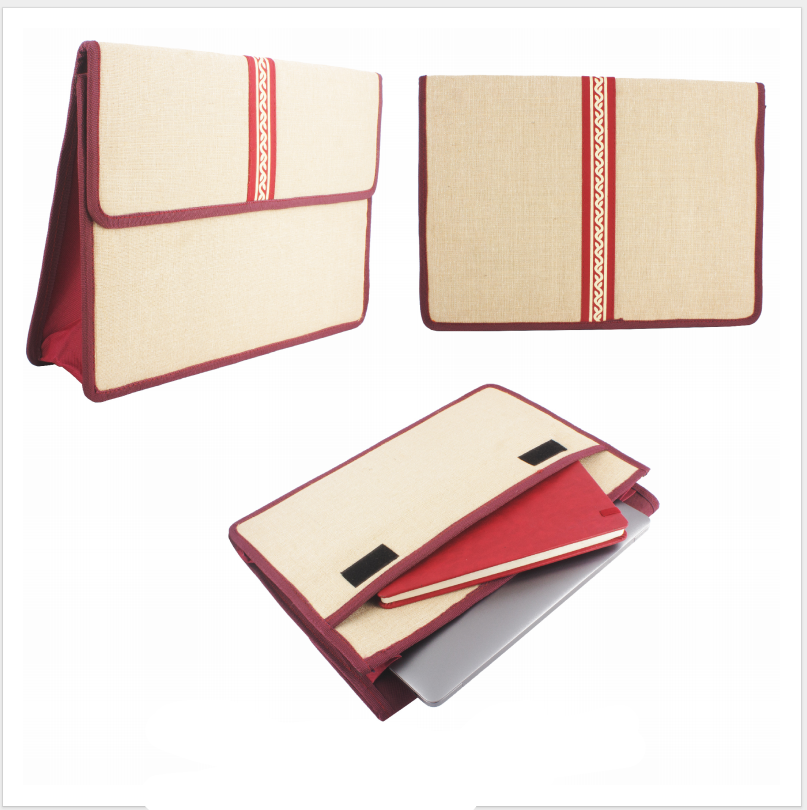 MIDNIGHT RED BUSINESS Jute Folder