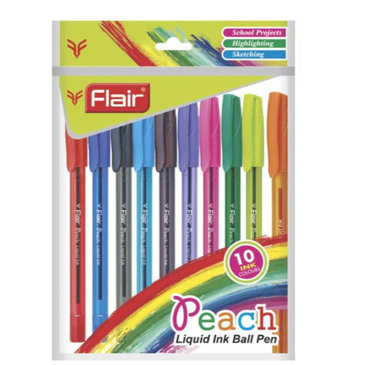Flair PEACH Ball Pen (Set of 10)