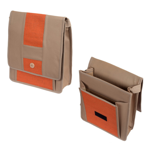 RUST ACCENT Small Crossbody Jute Bag