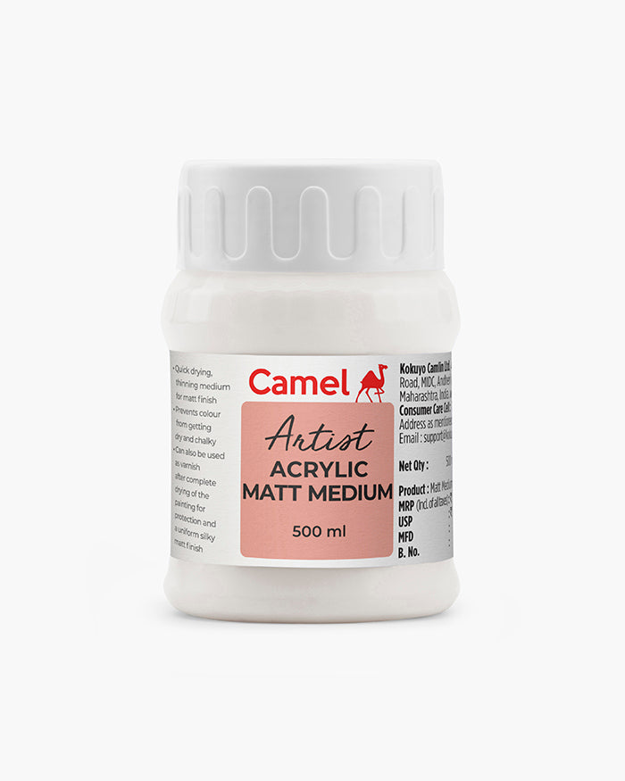 Camel Artist Acrylic Matt Medium 500ml