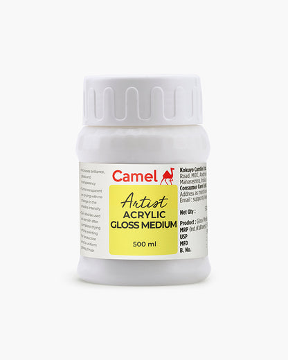 Camel Artist Acrylic Gloss Medium 500ml