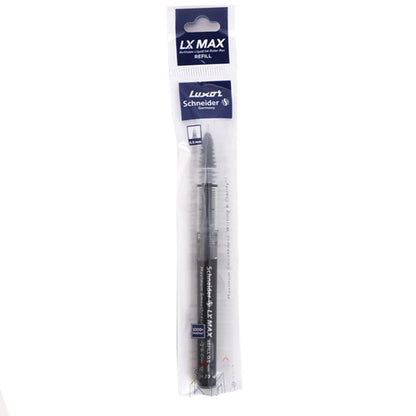 Luxor LX MAX  Roller Pen Refill- Black (Pack of 4)