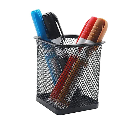 Khyati SQUARE Black Metal Pen Stand