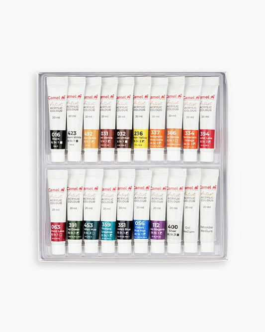 Camel Artist Acrylic Colour 20ml (18 Shades)