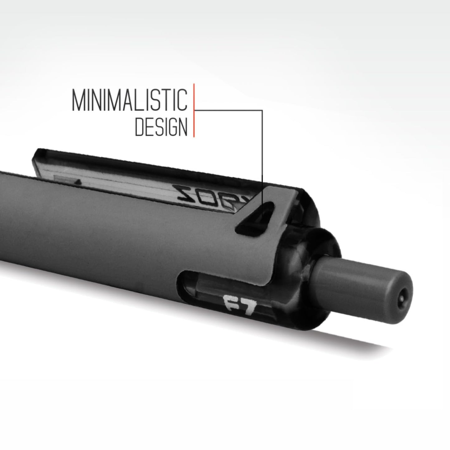 Zoox F7 Roller Gel Pen- Black