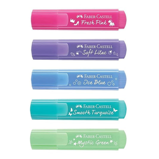 Faber-Castell  ASSORTED PASTEL Textliners (Set of 5)