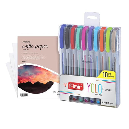 Flair YOLO TRENDZ Ball Pen (Set of 10)