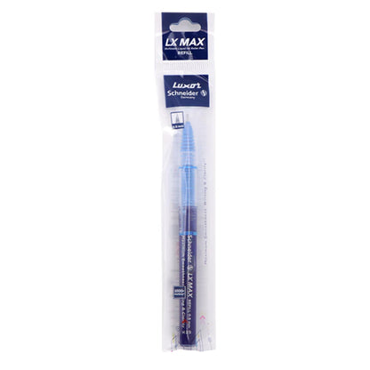 Luxor LX MAX  Roller Pen Refill- Blue (Pack of 4)