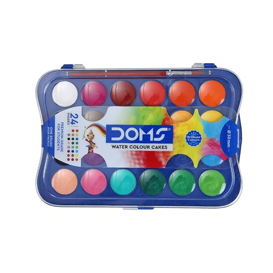 Doms Water Colour CAKE (24 Shades)