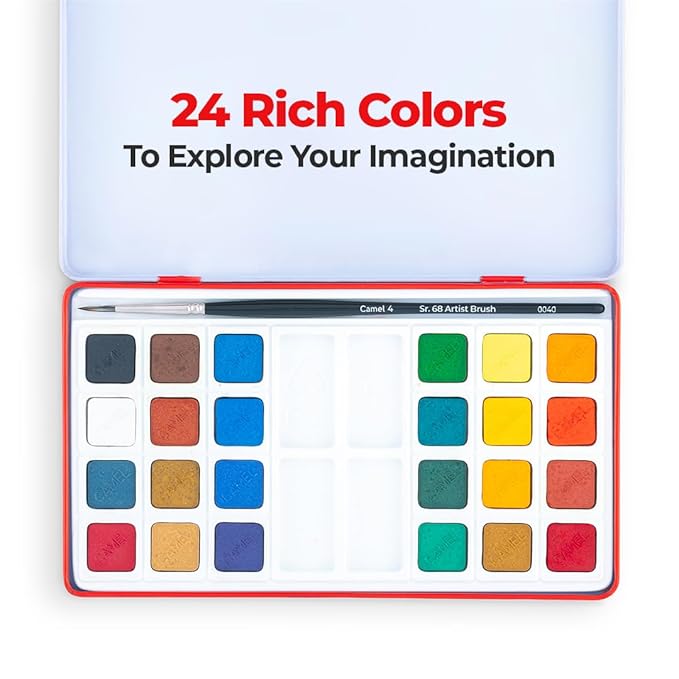 Camel ARTIST WATER COLOUR CAKE (24 Shades)
