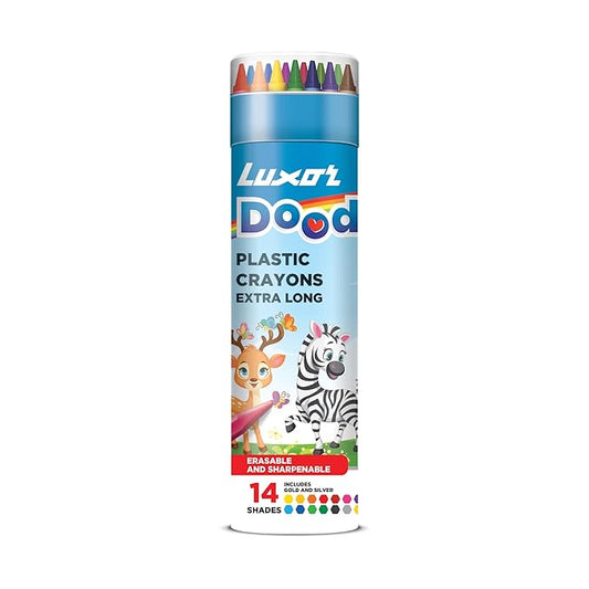 Luxor PLASTIC CRAYONS (14 Shades)