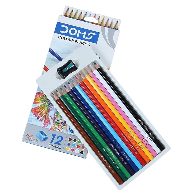 Doms FULL SIZE 12 Shades Pencil Colour