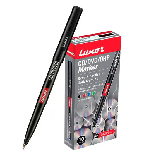 Luxor CD/DVD/OHP Marker (Pack of 5)