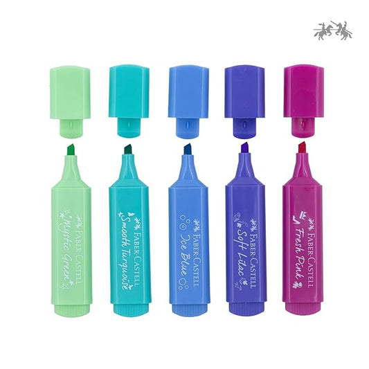 Faber-Castell  ASSORTED PASTEL Textliners (Set of 5)