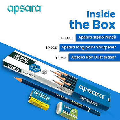 Apsara Steno Pencil (Pack of 10)