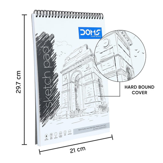 Doms A4 SPIRAL Sketch Book
