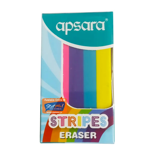 Apsara STRIPES Eraser (Pack of 10)