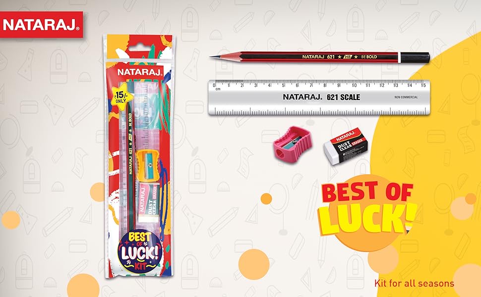 Nataraj BEST OF LUCK KIT (Pack of 10)