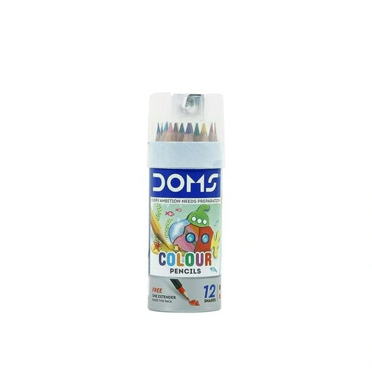 Doms Pencil Colour 12 Shades Tin Pack