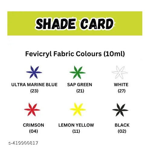 Fevicryl FABRIC COLOUR 6 Shades