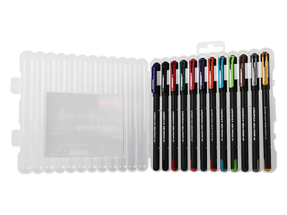 GELTRON FASHION Gel Pen (12 Pcs set)