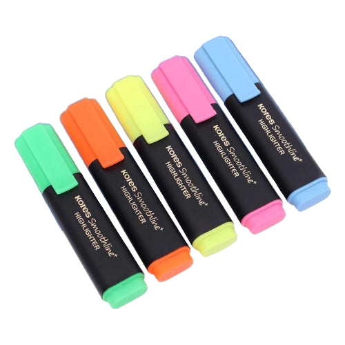 Kores SMOOTHLINE+ Highlighter (Set of 5)