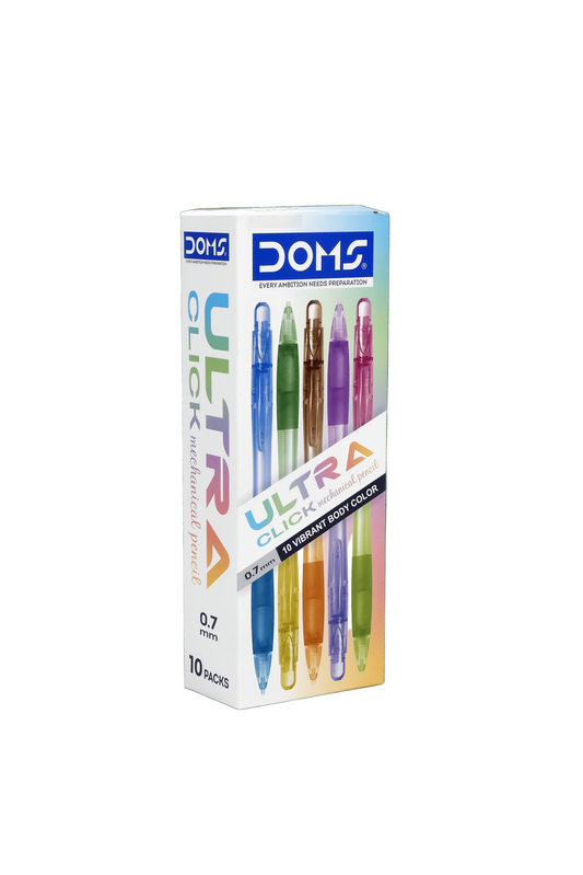 Doms ULTRA CLICK Mechanical Pencil 0.7mm (Pack of 5)