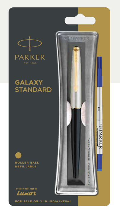 Parker GALAXY STANDARD ROLLER BALL PEN WITH GOLD TRIM