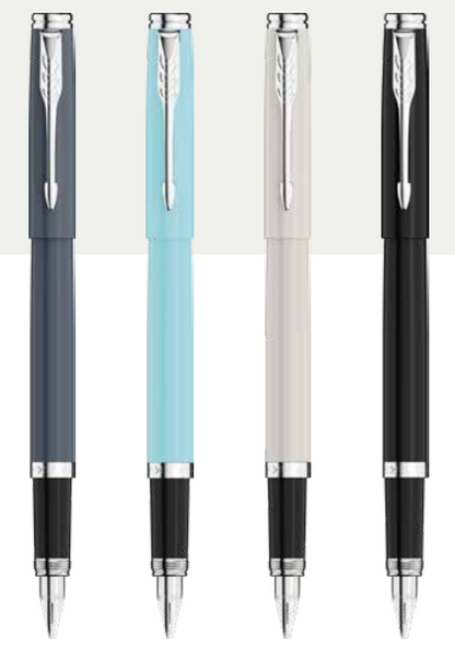 Parker FOLIO STANDARD FOUNTAIN PEN WITH CHROME TRIM