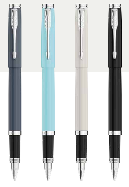 Parker FOLIO STANDARD FOUNTAIN PEN WITH CHROME TRIM