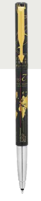 Parker VECTOR TIMECHECK ROLLER BALL PEN WITH GOLD TRIM