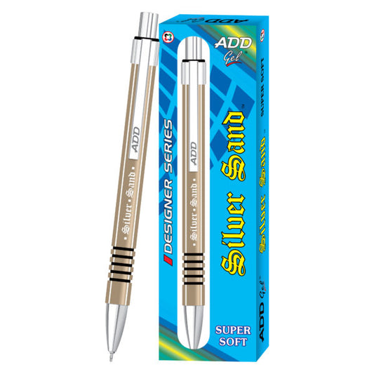 Add Gel SILVER SAND LIQUID FLUID Ink Pen