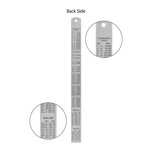 AJANTA Steel Scale 12 Inch