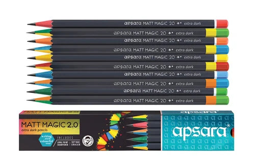 Apsara MATT MAGIC Pencil (Pack of 10)