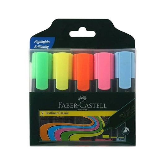Faber-Castell CLASSIC ASSORTED Textliners (Set of 5)