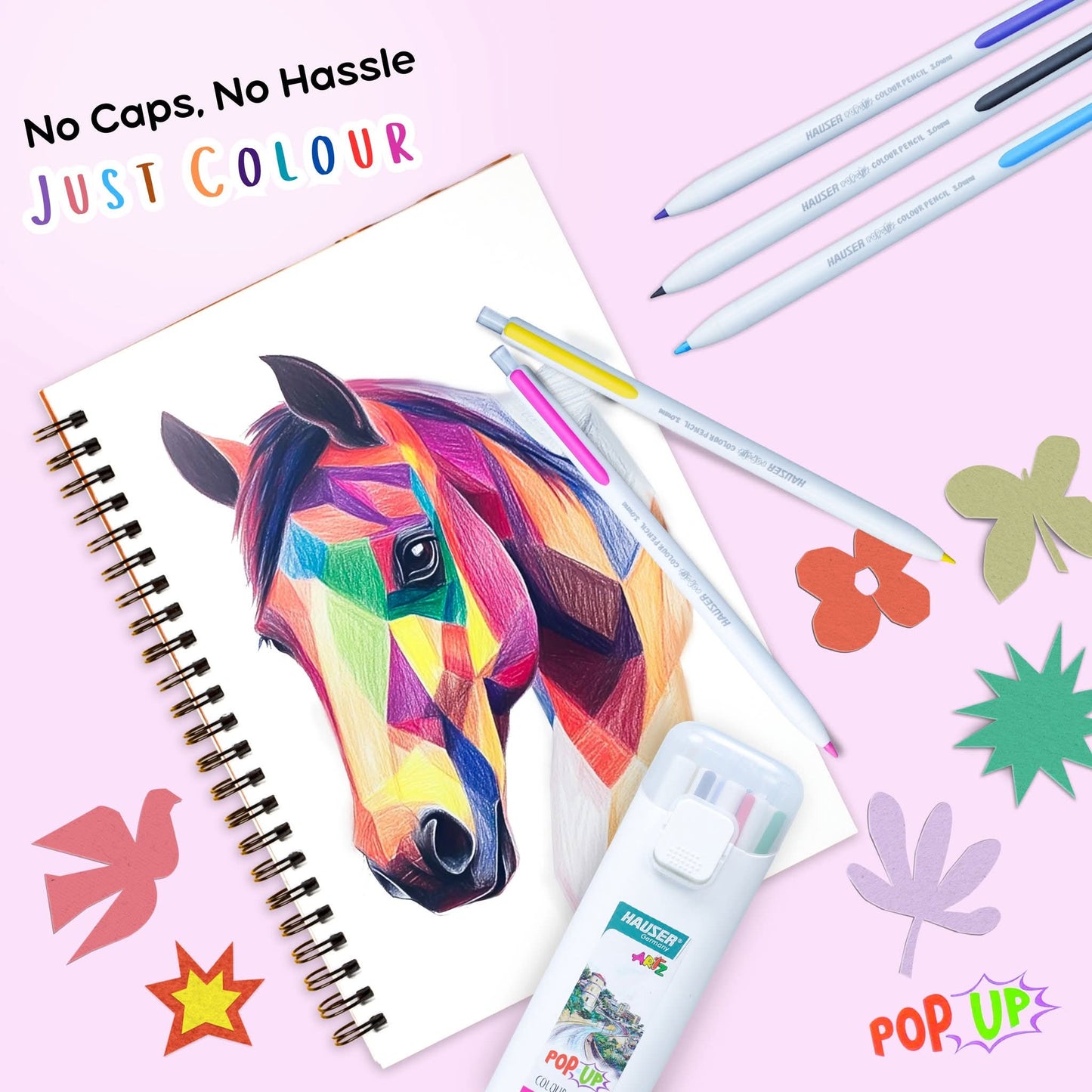 Hauser POP-UP Colour Pencil 12 Shades