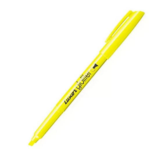 Luxor Gloliter Highlighter Pen - Yellow (Set of 5)